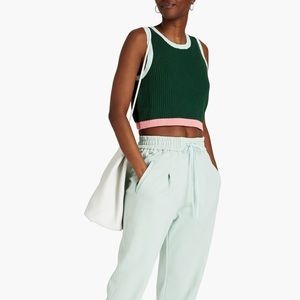 The Upside cropped knit top